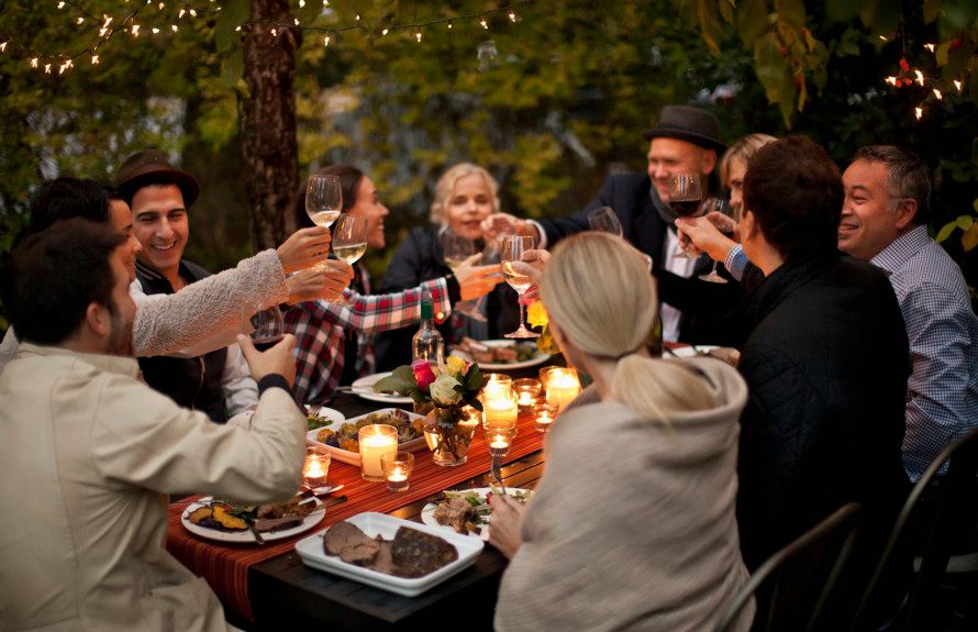 Enjoy Dinner with Friends