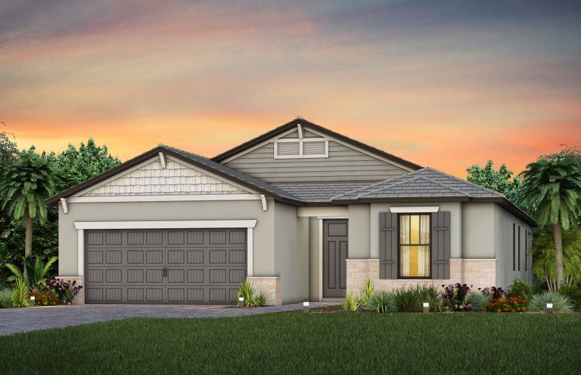 Exterior C2 with stone