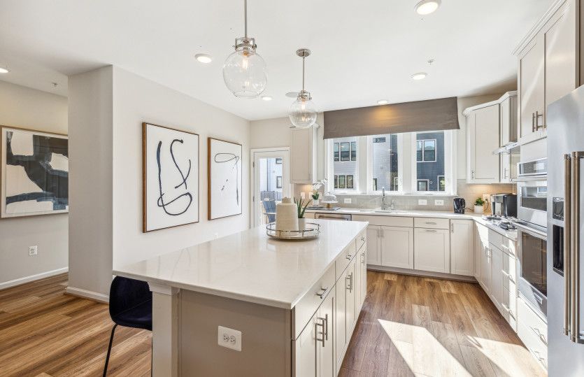 Rear Kitchen with Access to the Optional Deck