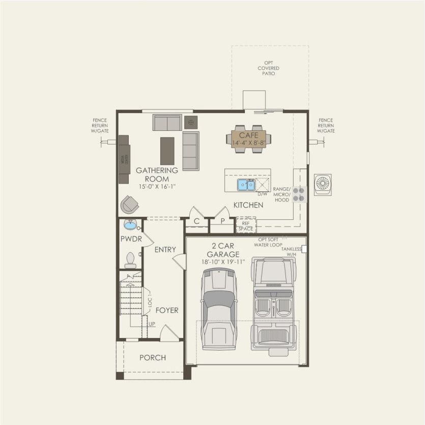 First Floor 3 br / 2.5 ba