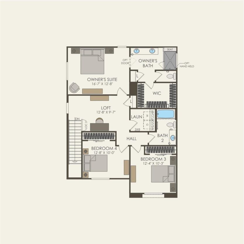 Second Floor 3 br / 2.5 ba