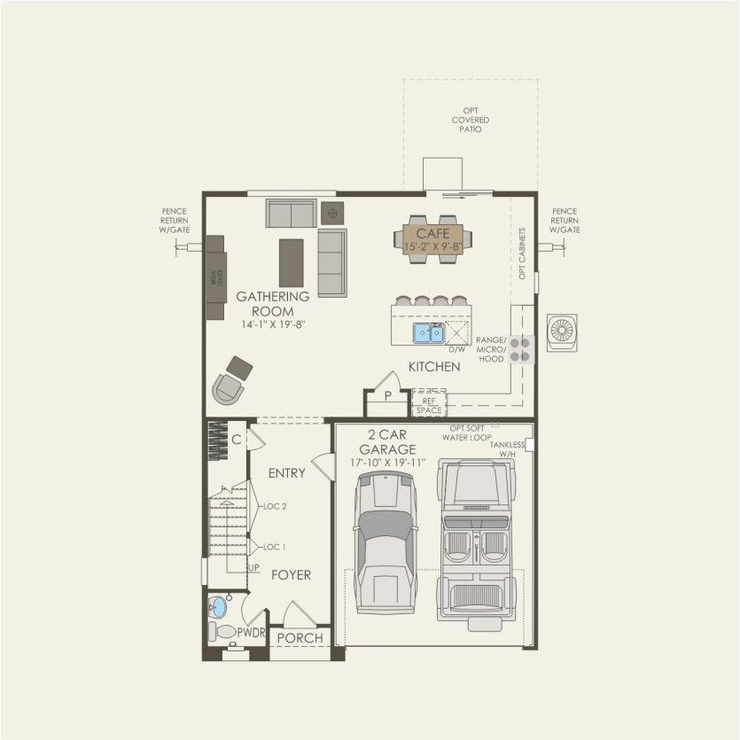 First Floor 3 br / 2.5 ba