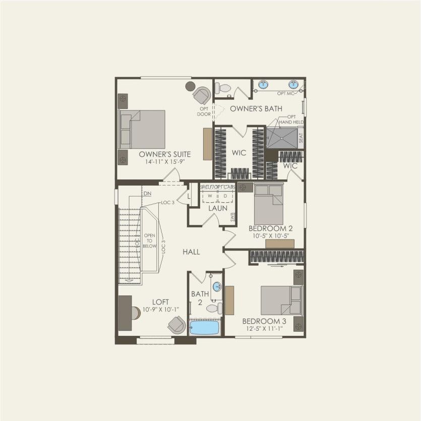 Second Floor 3 br / 2.5 ba