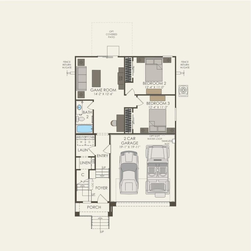 First Floor 3 br / 2.5 ba
