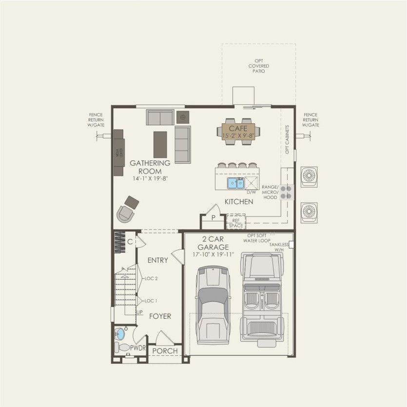 First Floor 3 br / 2.5 ba