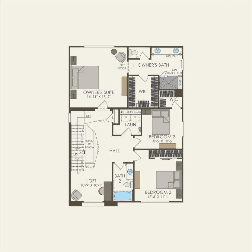 Second Floor 3 br / 2.5 ba