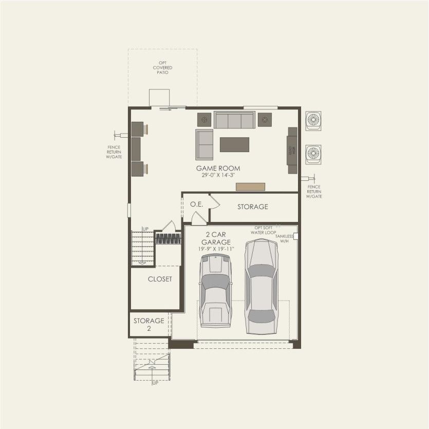 First Floor 3 br / 2.5 ba