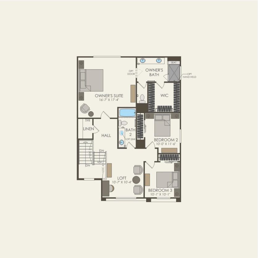 Third Floor 3 br / 2.5 ba