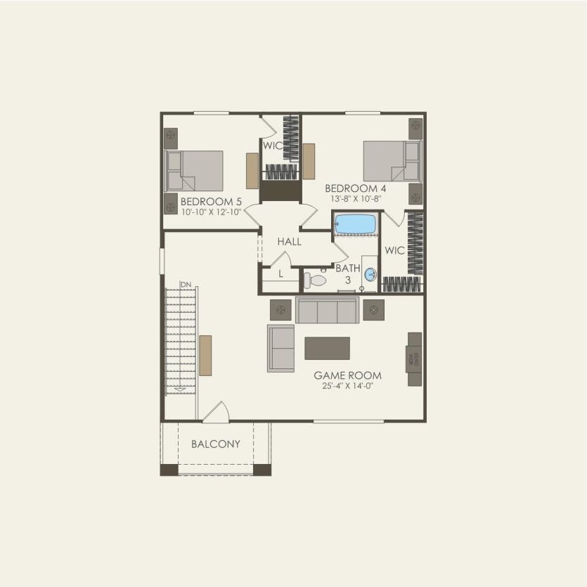 Third Floor 5 br / 3.5 ba