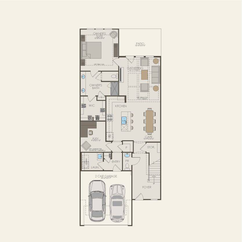 First Floor 3 br / 2.5 ba