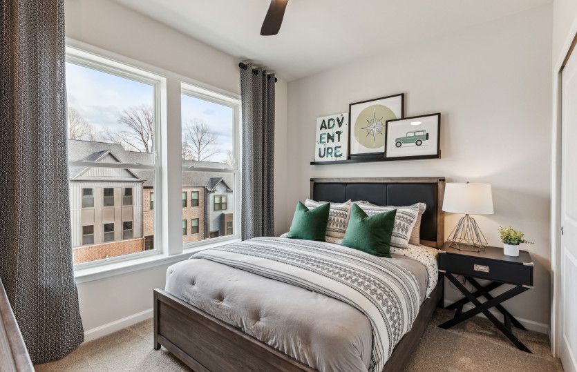 Spacious Carpeted Secondary Bedroom
