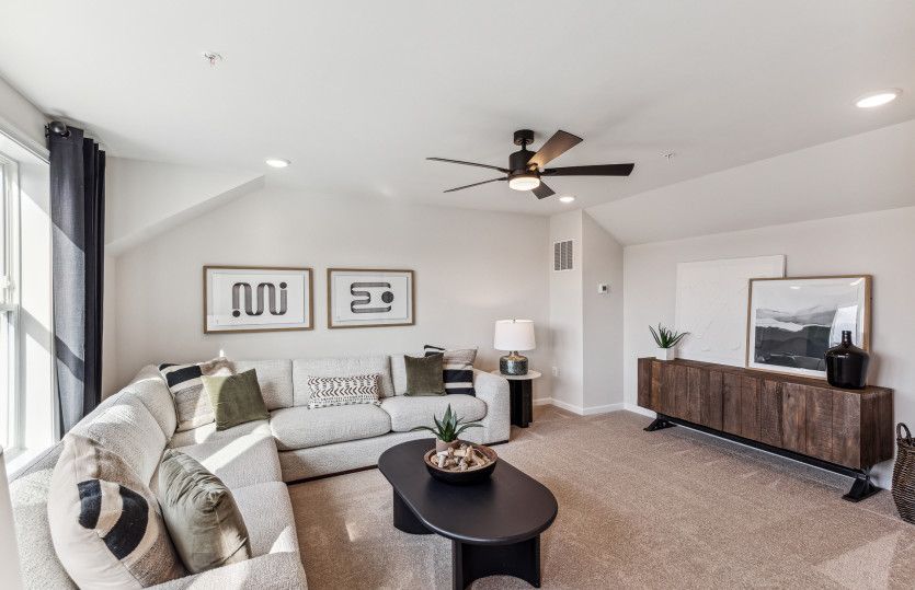 Loft Space Opening to the Rooftop Terrace