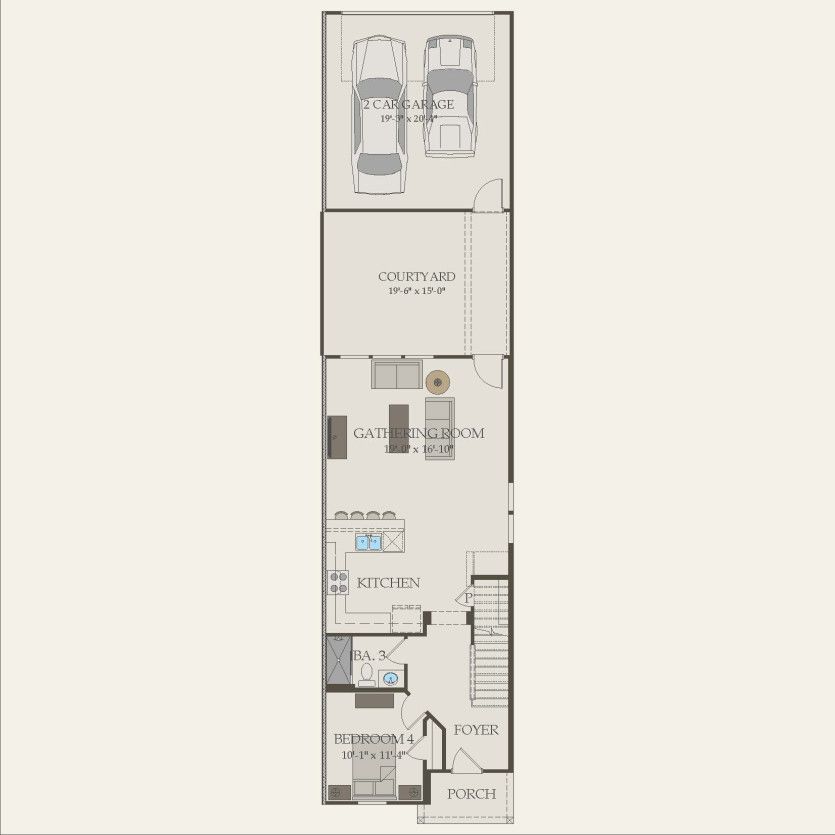 First Floor 4 br / 3 ba