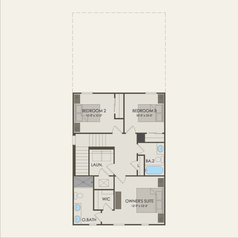 Second Floor 3 br / 2.5 ba