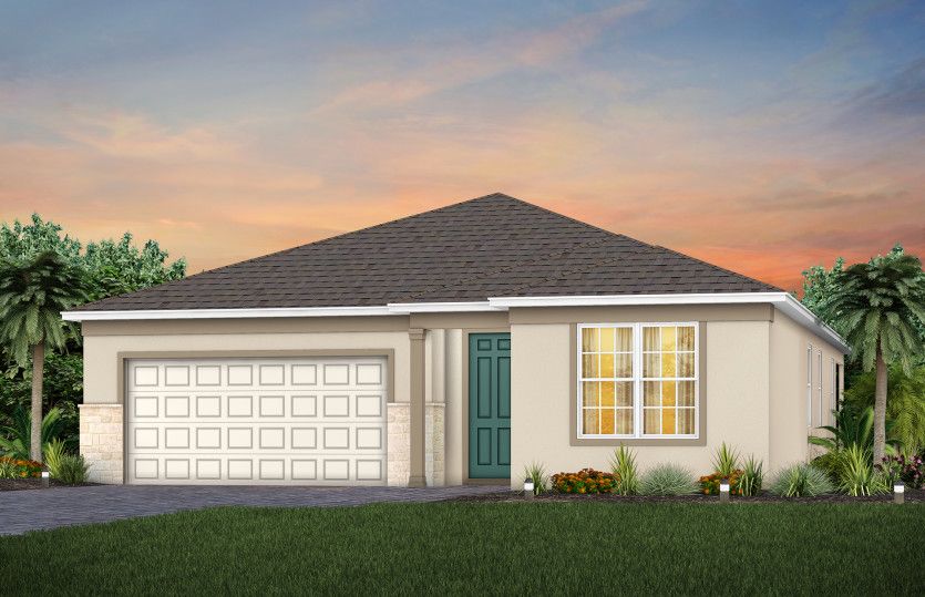 Coral Exterior FM1 with Stone