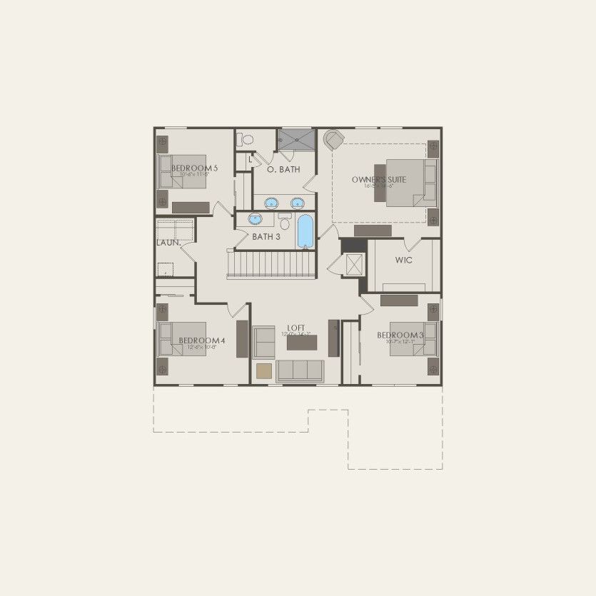 Second Floor 5 br / 3.5 ba