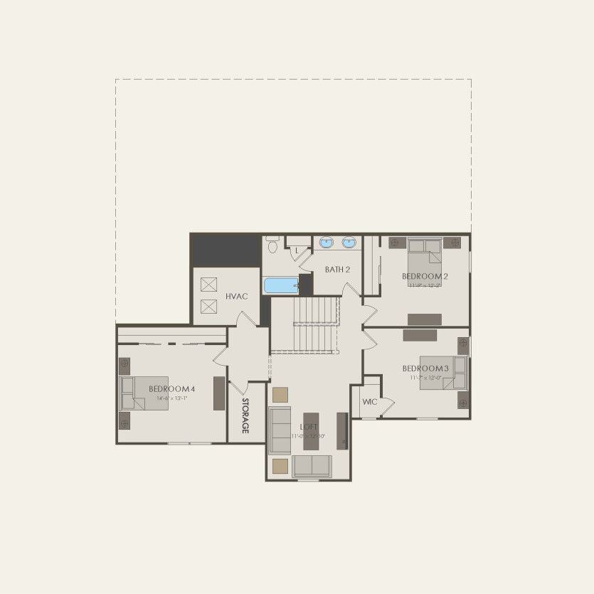 Second Floor 5 br / 4.5 ba