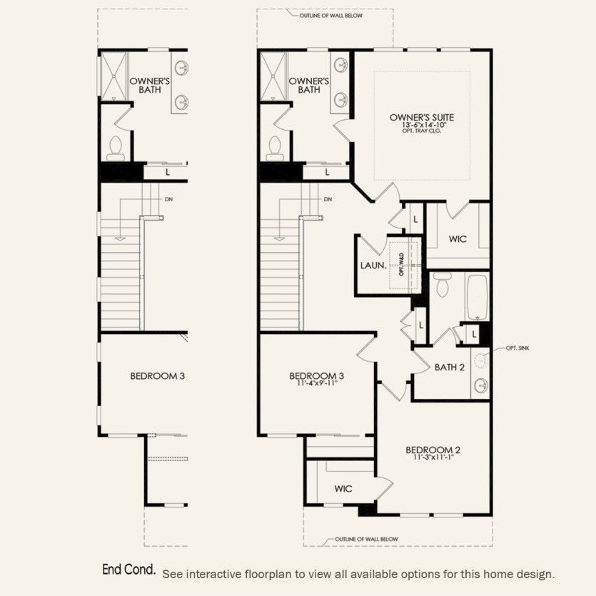 Second Floor 3 br / 2.5 ba