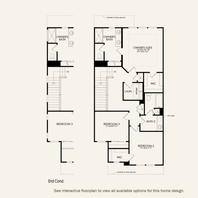 Second Floor 3 br / 2.5 ba