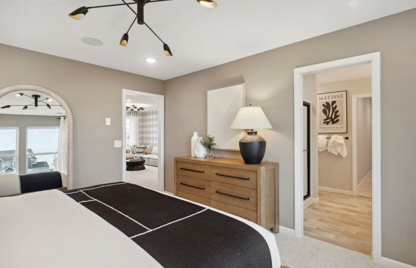 Walk directly into your owner's bath, which includes a full walk-in closet