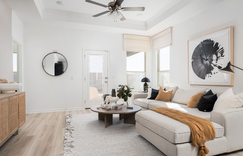 Gathering Room with Tray Ceiling