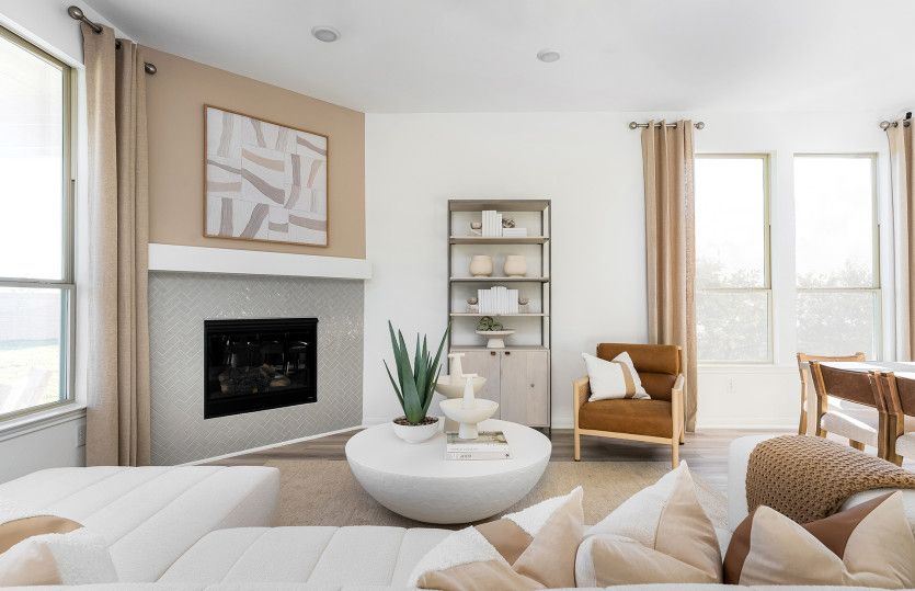 Livingroom with a fireplace