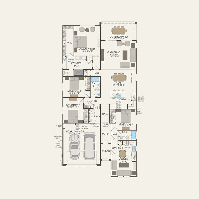 First Floor 4 br / 3 ba