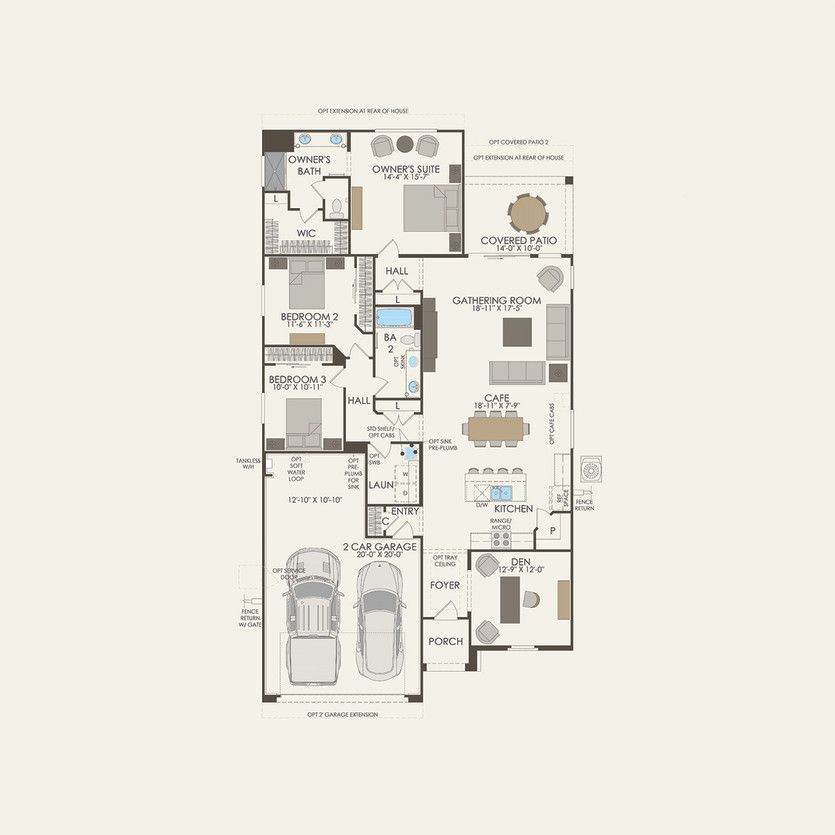 First Floor 3 br / 2 ba