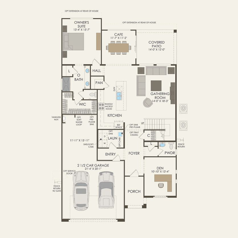 First Floor 4 br / 2.5 ba