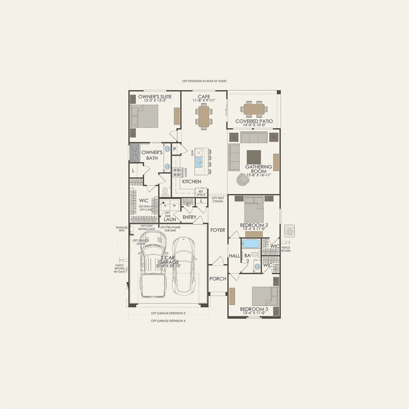 First Floor 3 br / 2 ba