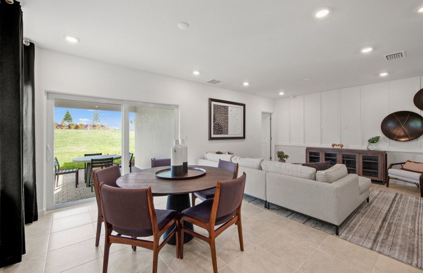 Open concept layout