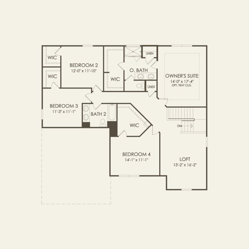 Second Floor 4 br / 2.5 ba