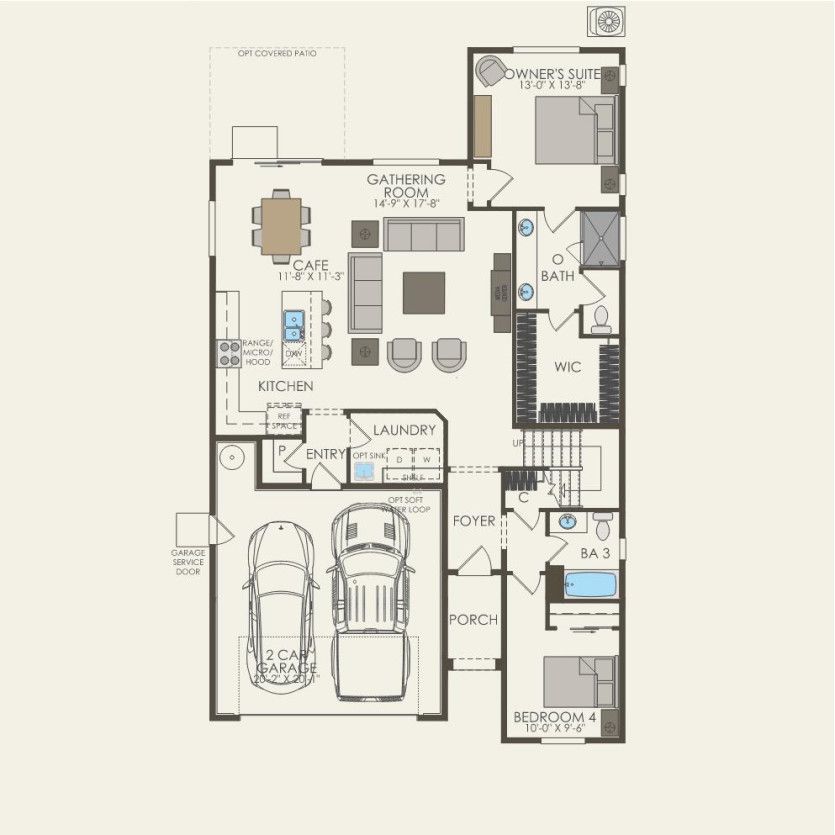 First Floor 4 br / 3 ba