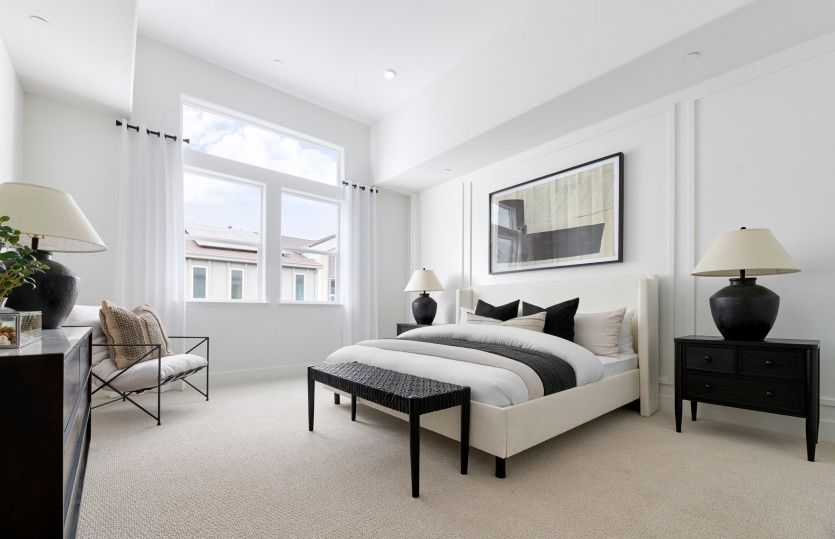 Upstairs owner's suite bedroom
