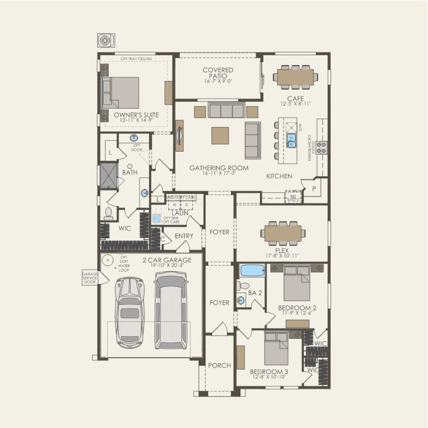 First Floor 3 br / 2 ba