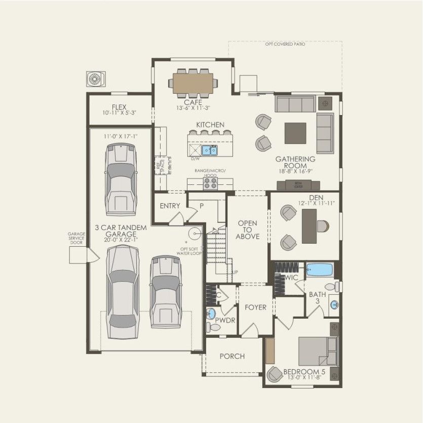 First Floor 5 br / 3.5 ba