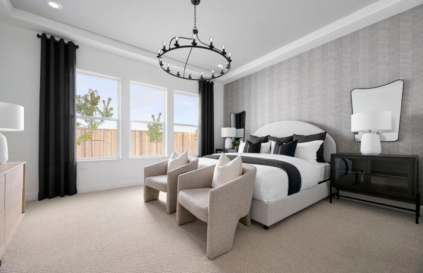 Luxurious owner's suite with large windows