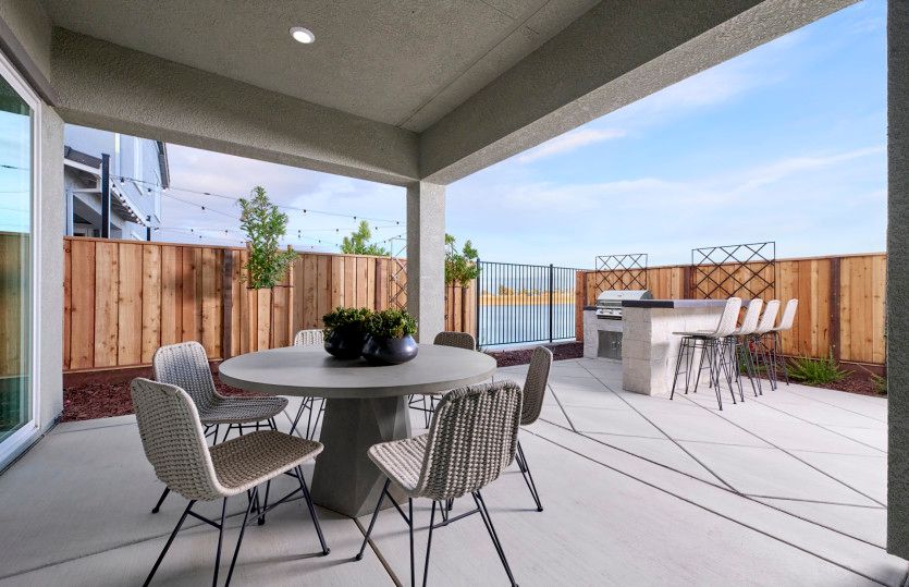 Back patio area for indoor/outdoor living