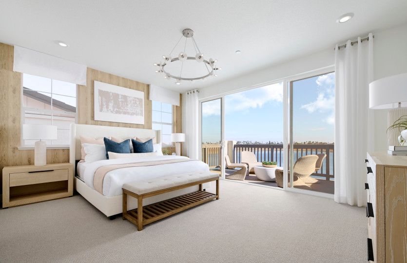 Impressive owner's suite with balcony