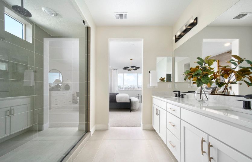 Owner's suite bathroom with walk-in shower