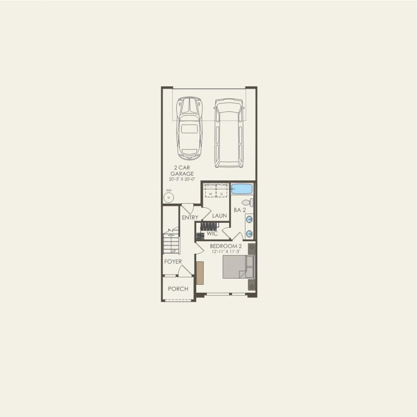 First Floor 2 br / 2 ba