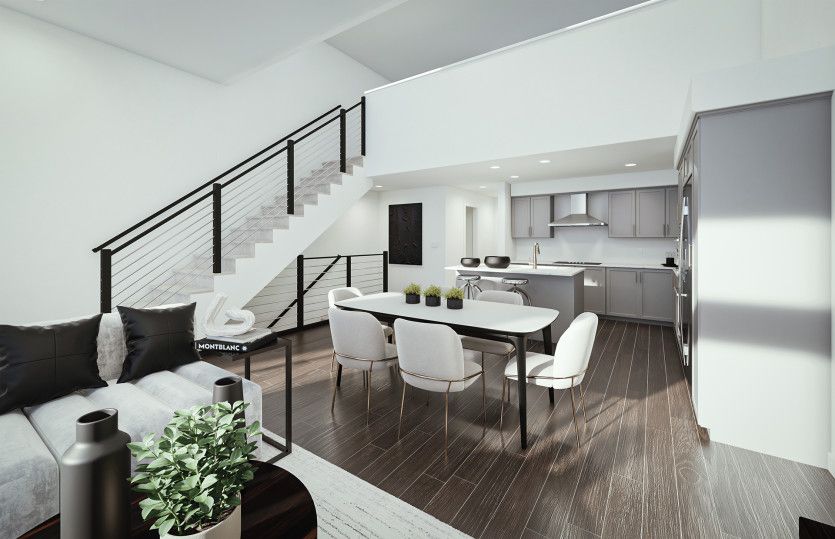 Plan 1 - Open gathering, café area and kitchen