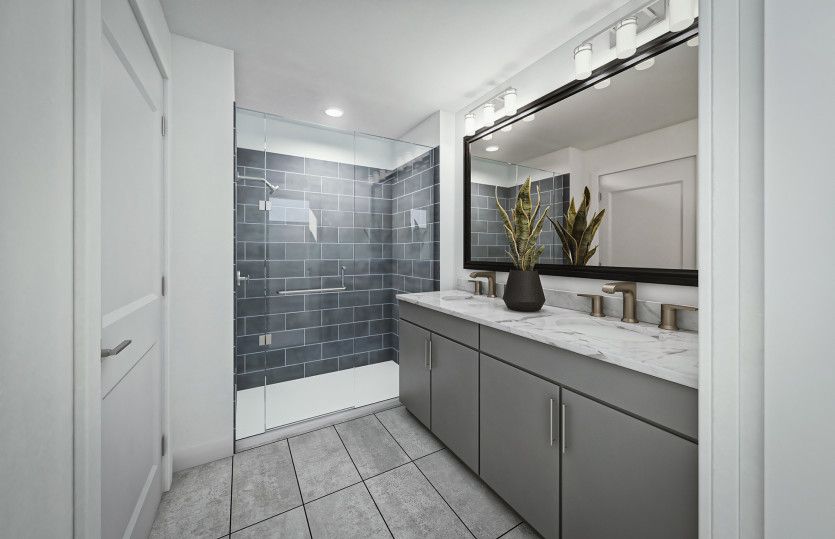 Plan 1 - Owners' Suite Bath