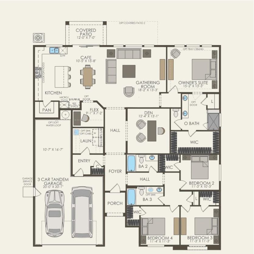 First Floor 4 br / 3 ba