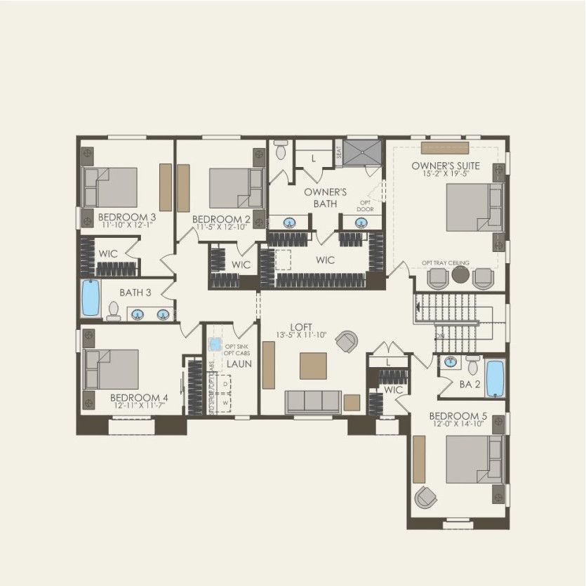 Second Floor 6 br / 4 ba