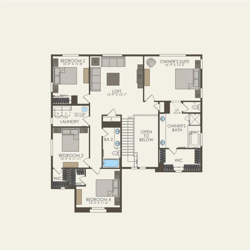 Second Floor 5 br / 3.5 ba
