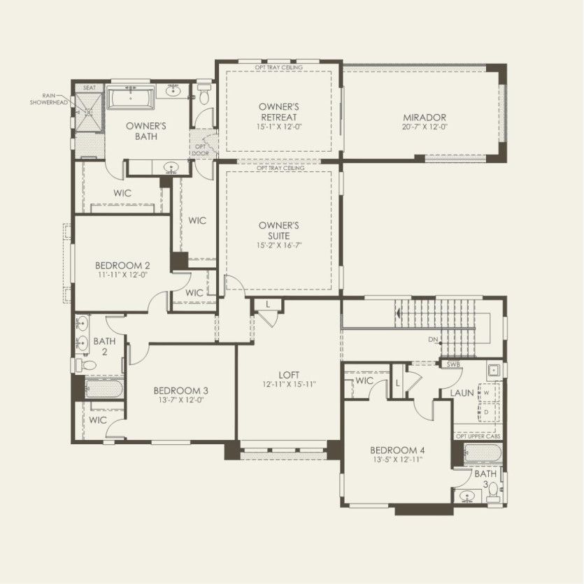 Second Floor 5 br / 4.5 ba