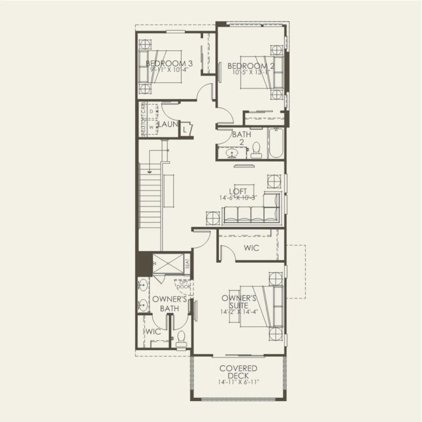 Second Floor 3 br / 2.5 ba