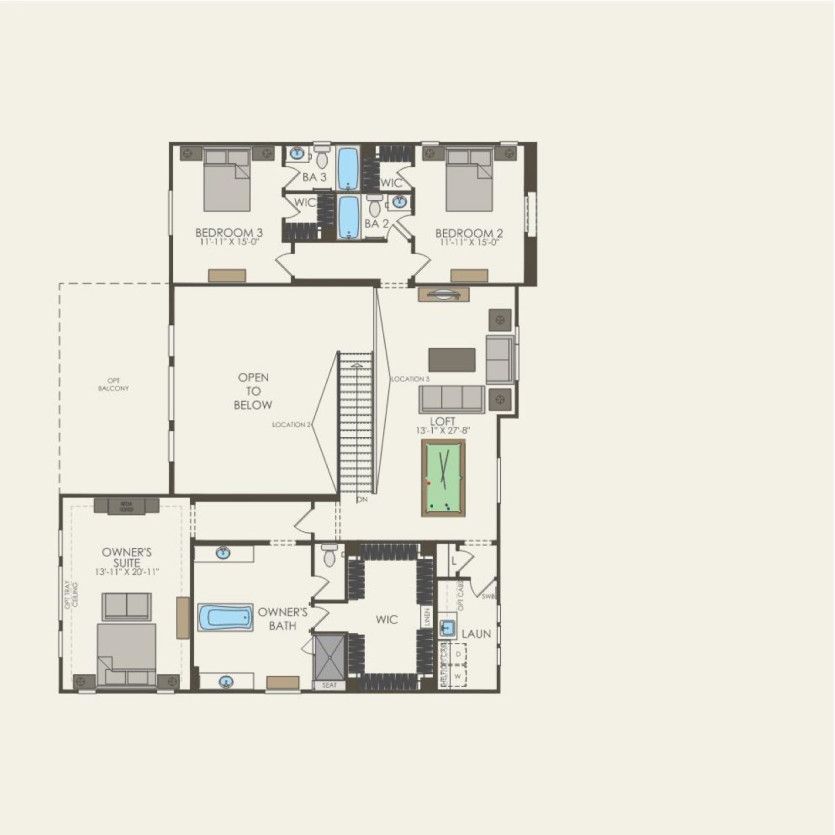 Second Floor 4 br / 4.5 ba