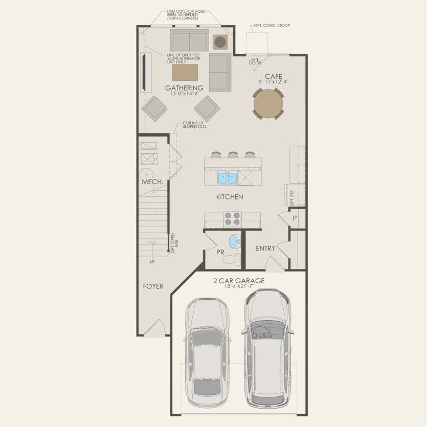 First Floor 3 br / 2 ba